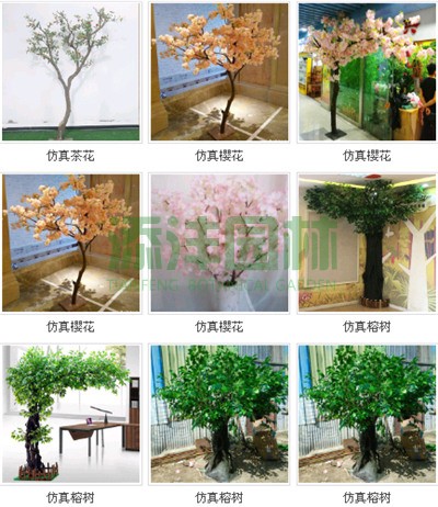 仿真櫻花樹(shù)，仿真桃花樹(shù)，仿真楓樹(shù)，仿真榕樹(shù)，仿真銀杏樹(shù)